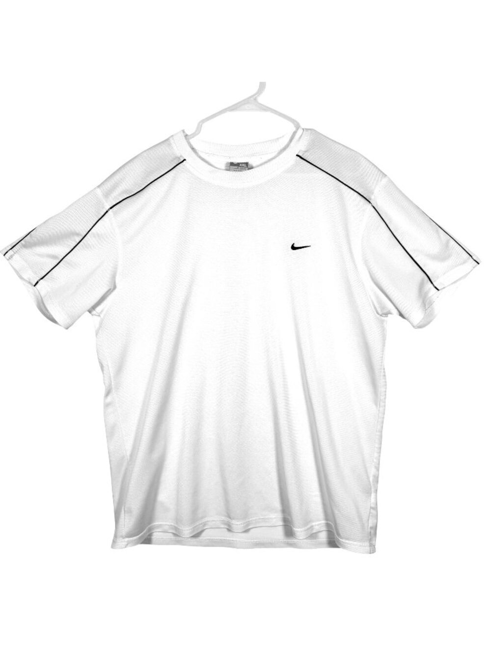Nike Mens White Dri-Fit Athletic T-Shirt XXL Short Sleeve Polyester